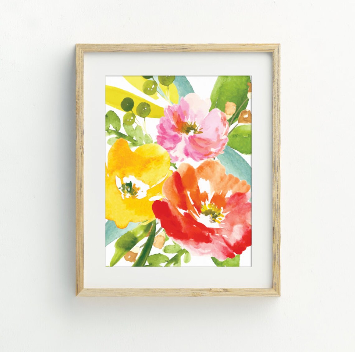 Tulip Flower Print, Spring Wall Art Poster