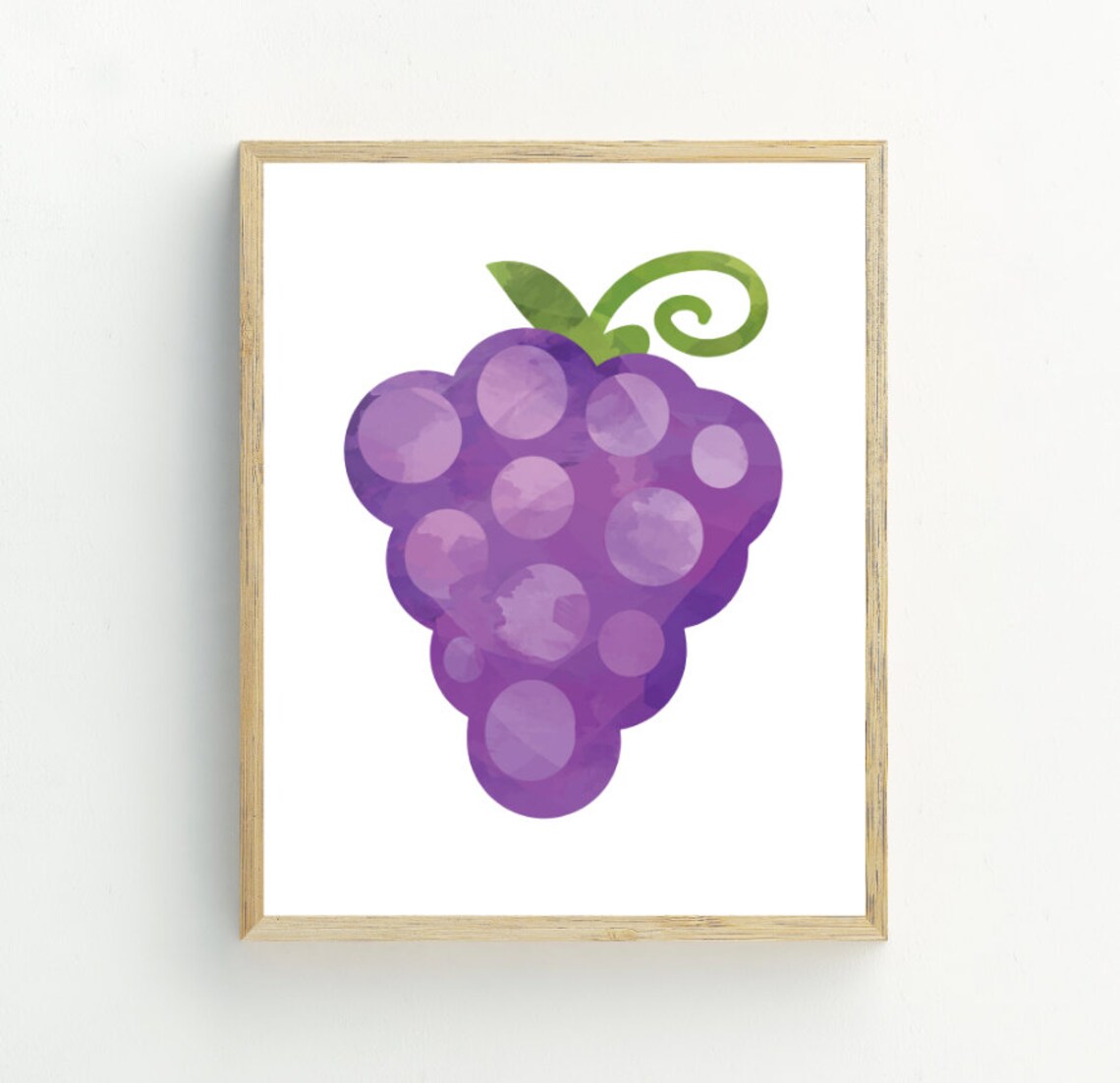 Grapes Print Kitchen Wall Art Grape Fruit Minimalist Wall Art 5x7 8x10 11x14 16x20 - Image 2