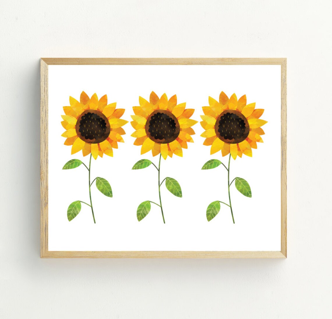 Sunflower Flower Print, Summer Wall Art Poster - Image 2
