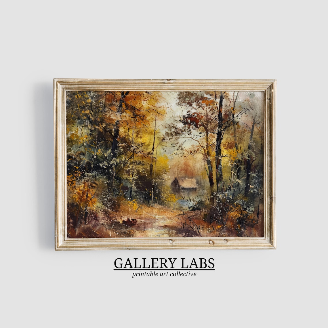 Forest Fall Decor, Rustic Home Art Print