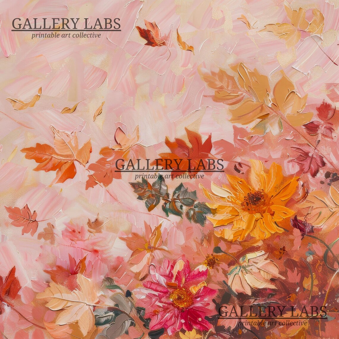 Wildflower Print, Autumn Painting for Preppy Decor - Image 4