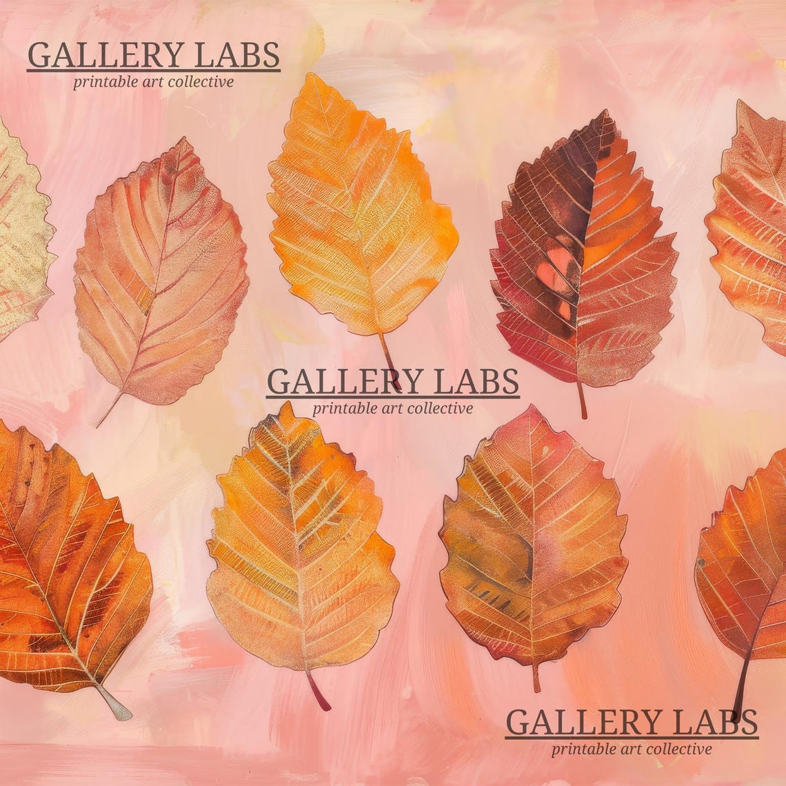 Warm Tone Autumn Landscape Harvest Hues Fall Scene Art Print - Image 4