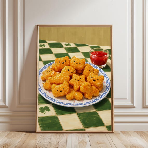 Animal Nuggets Pop Art Poster