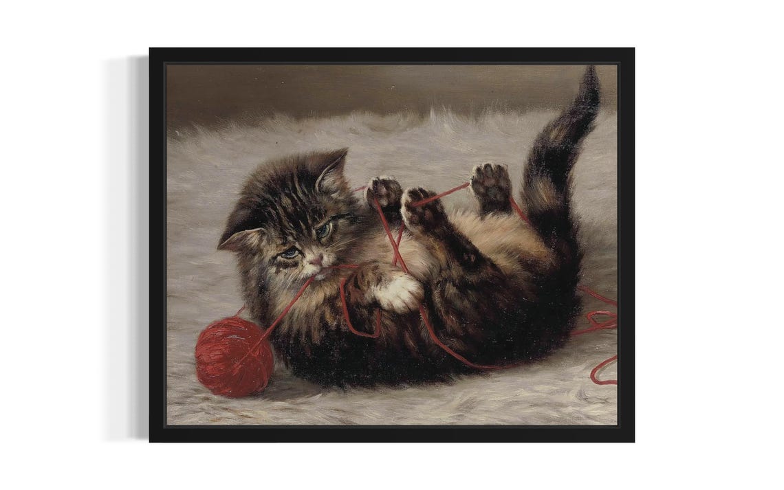 Cats and Playing Art Print