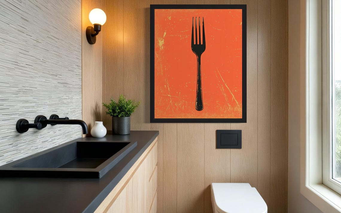 Fork Pop Art, Original Paint Artwork - Image 3