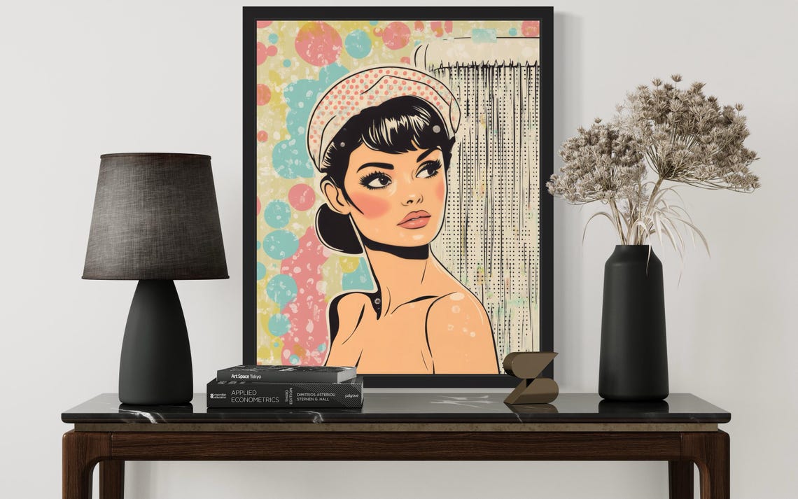 Shower Lady Pop Art Poster - Image 3