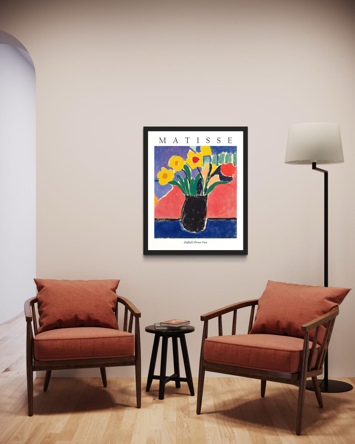 Matisse Style Daffodil Flower Vase Spring Fauvist Still Life Poster - Image 2
