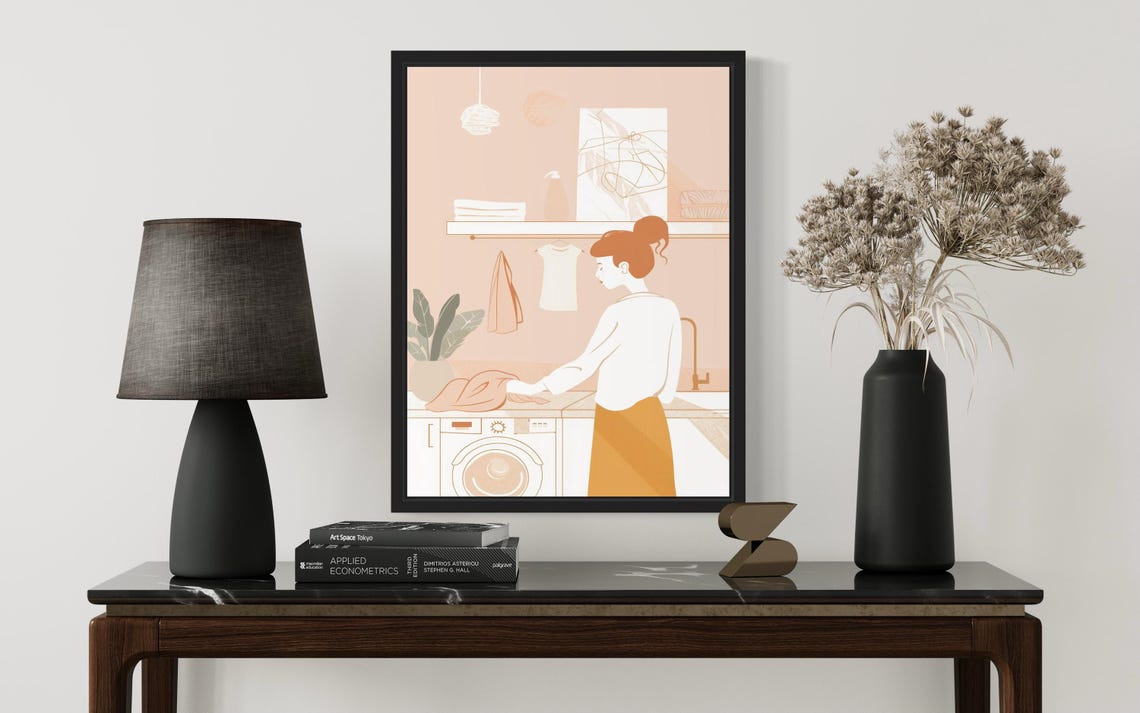 Female Laundry Boho Poster Print - Image 3