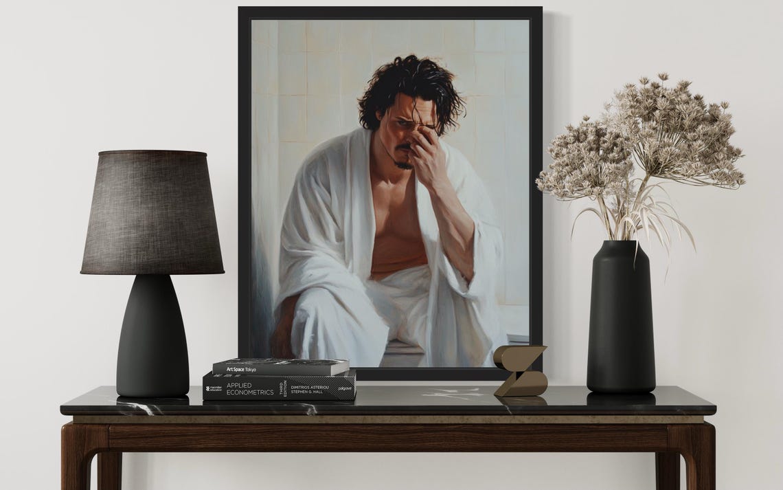 Male Hold Nose Bathroom Wall Art - Image 3
