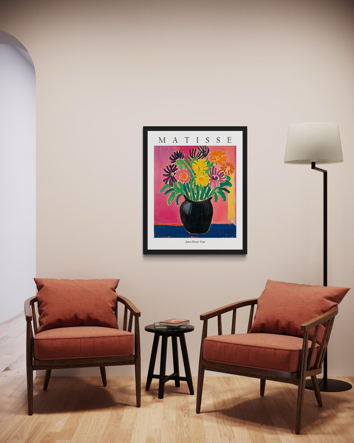 Matisse Style Aster Flower Vase Radiant Fauvist Still Life Poster - Image 2