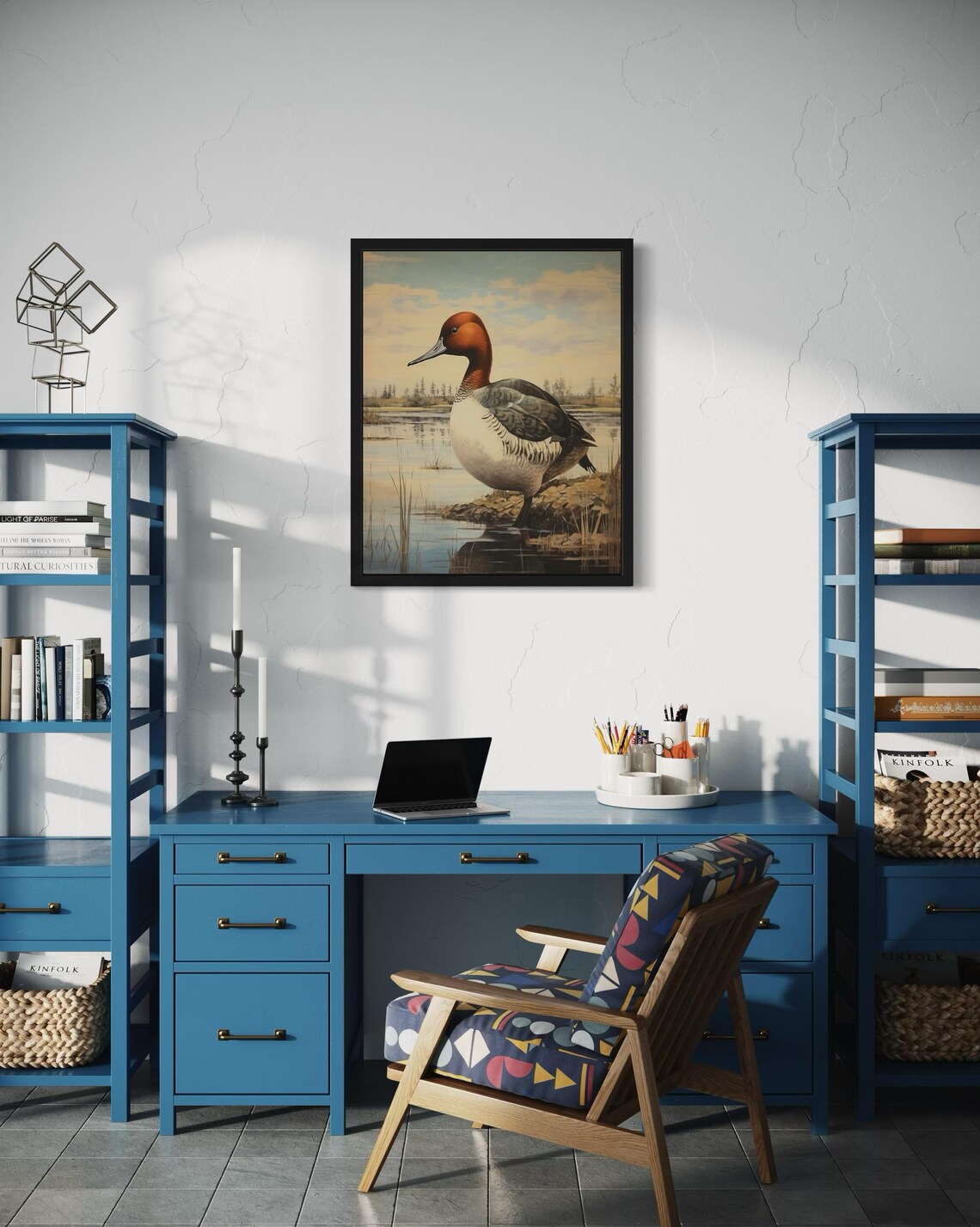 Canvasback Waterfowl Art Print, Original Paint Artwork - Image 3