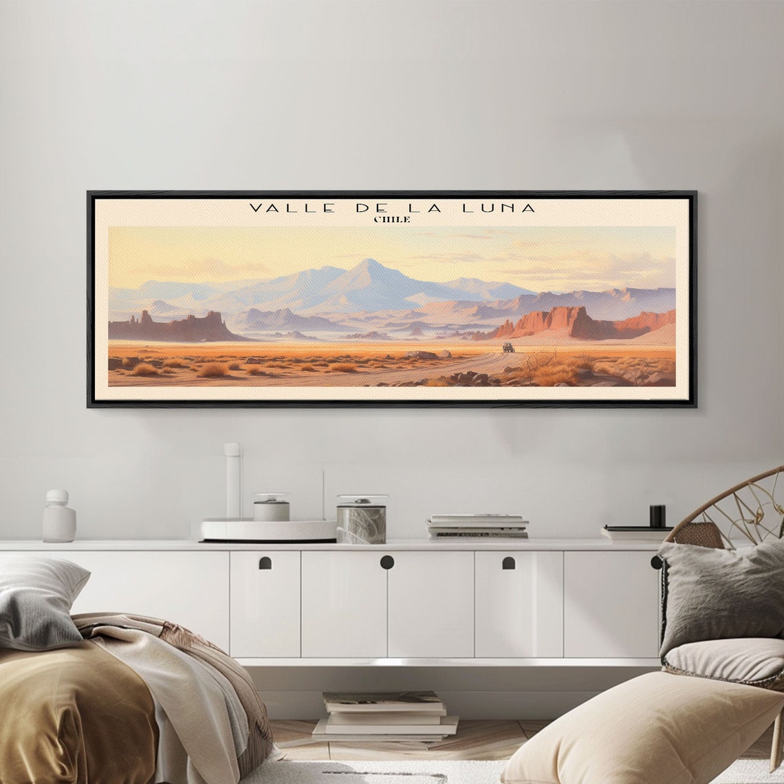 Valle de la Luna Chile Desert Sunset Red Rock Panoramic Travel Poster - Image 3