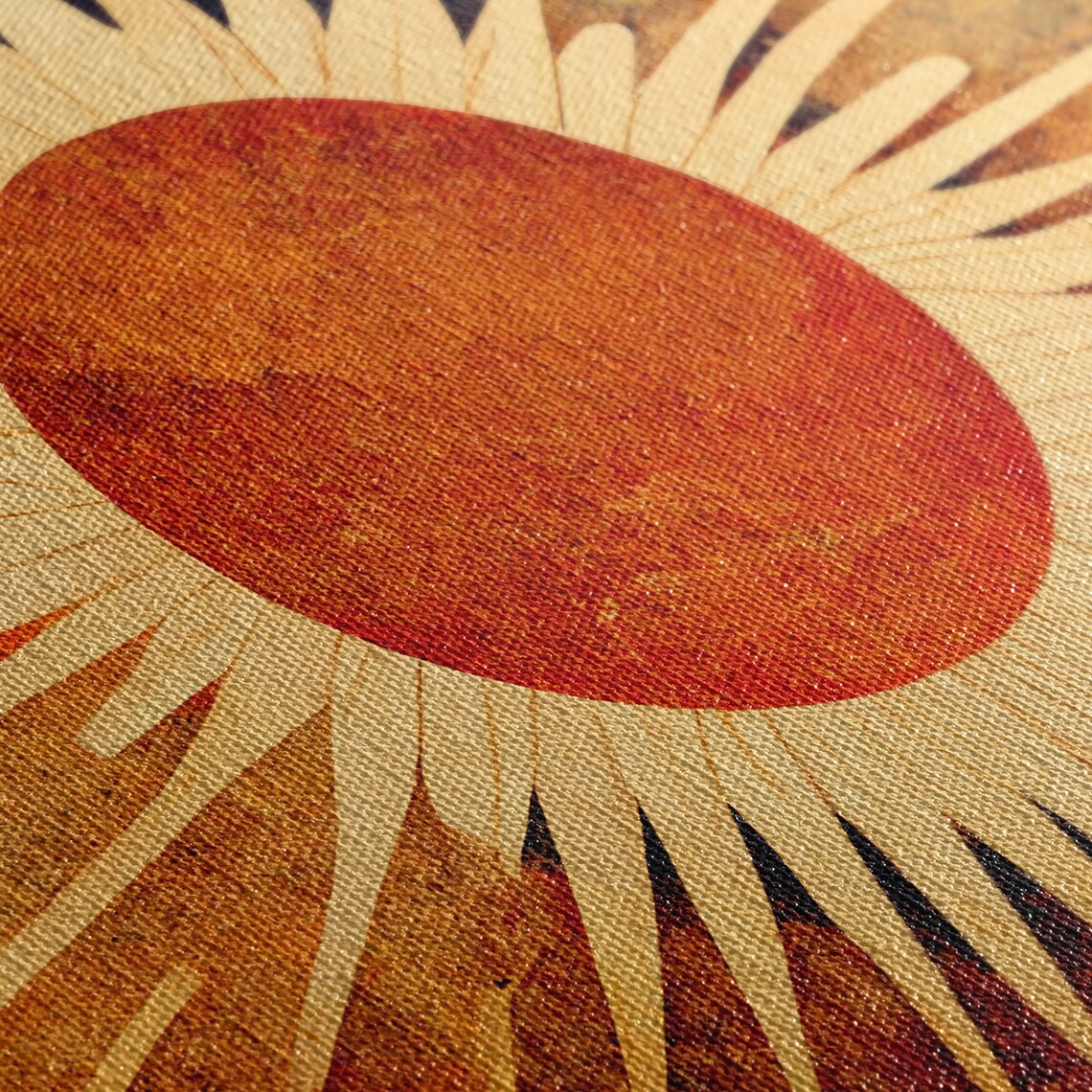 Art Deco Sunburst Wall Art Print, Panoramic Decor - Image 2