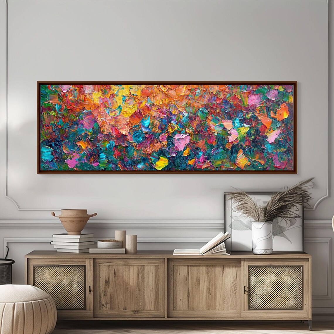 Wildflowers Vintage Floral Art Print, Eclectic Decor