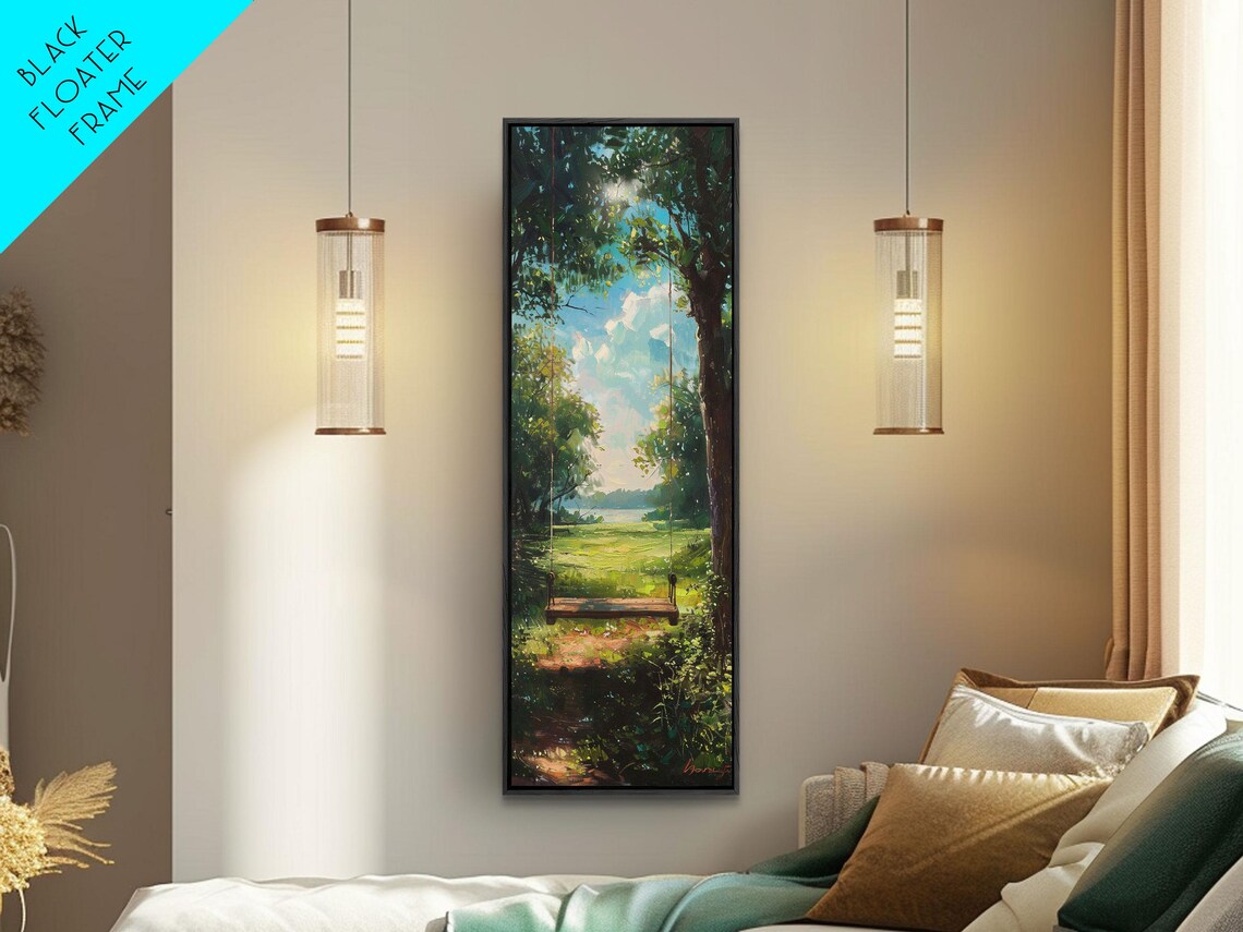 Tree Swing, Whimsical Boho Style Art Print - Image 4