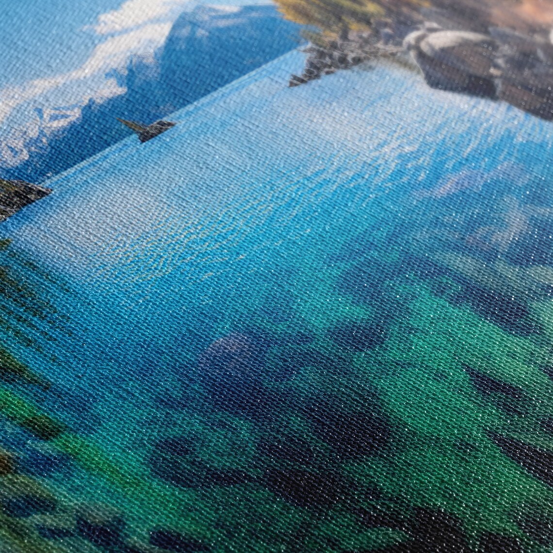 Lake Tahoe California Panoramic Landscape Art Print - Image 2