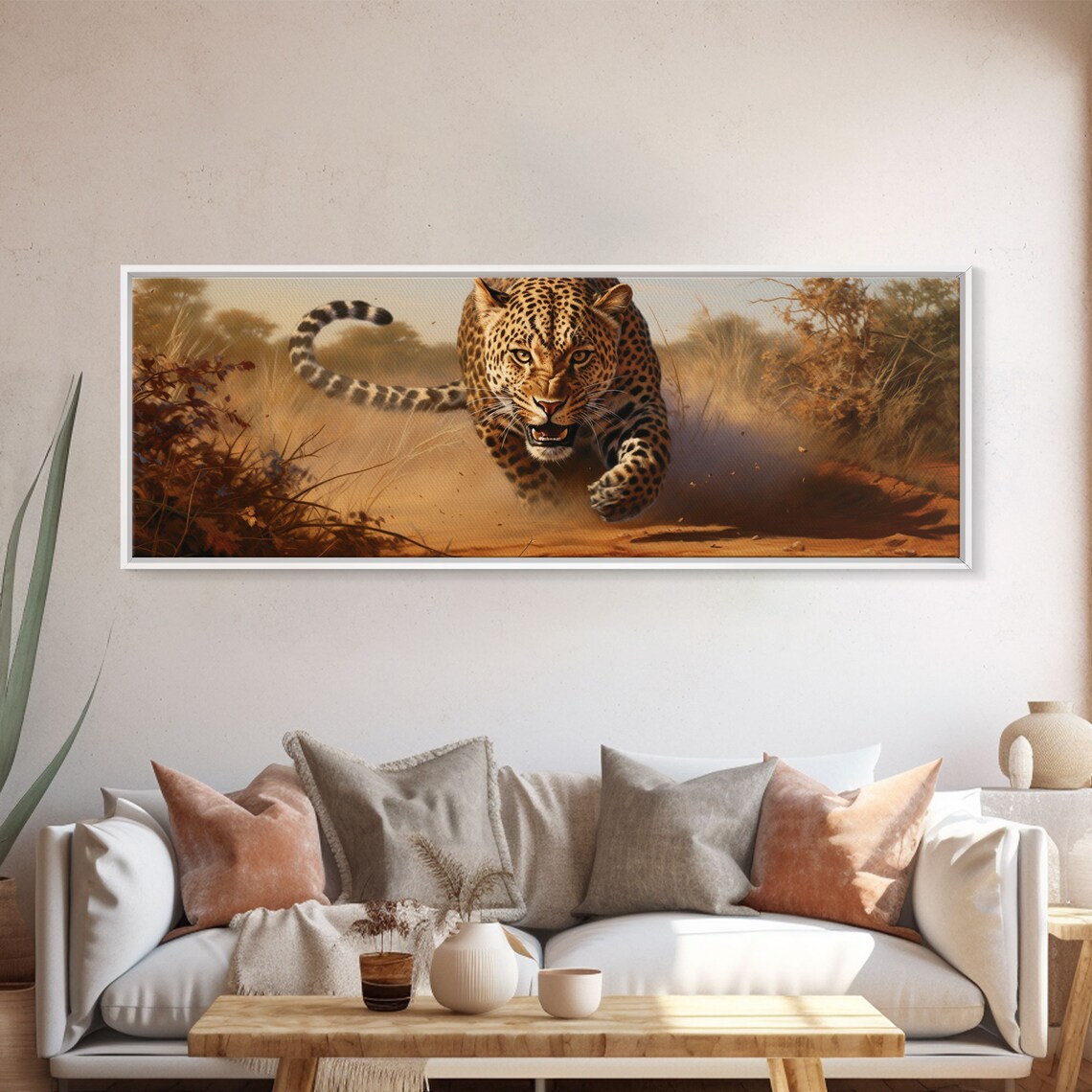 Panoramic Cheetah Art Print, Wildlife Wall Decor - Image 5
