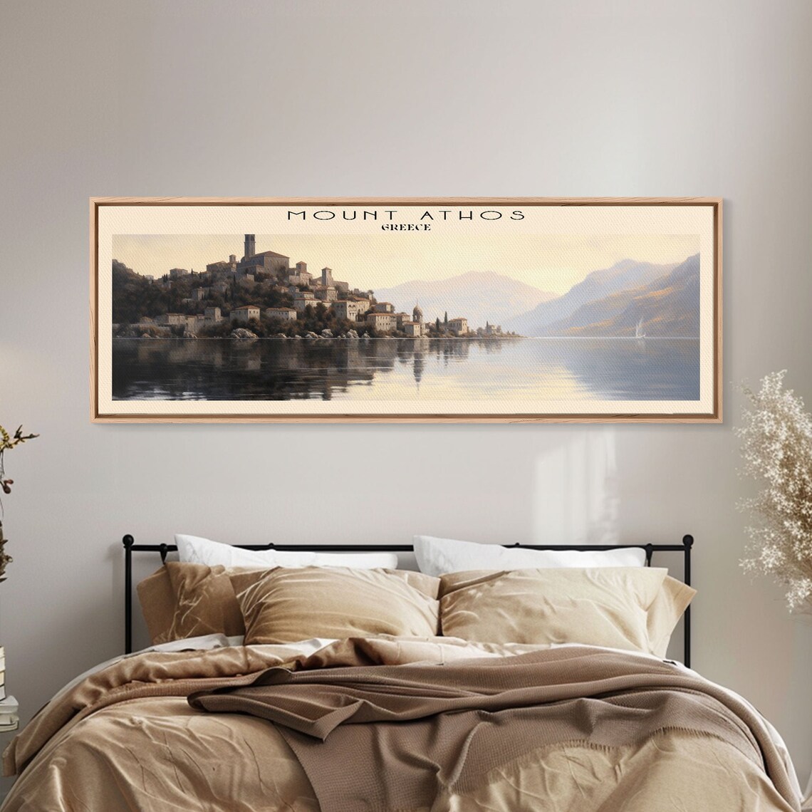 Mount Athos Panoramic Travel Poster, Greece Wall Art - Image 6