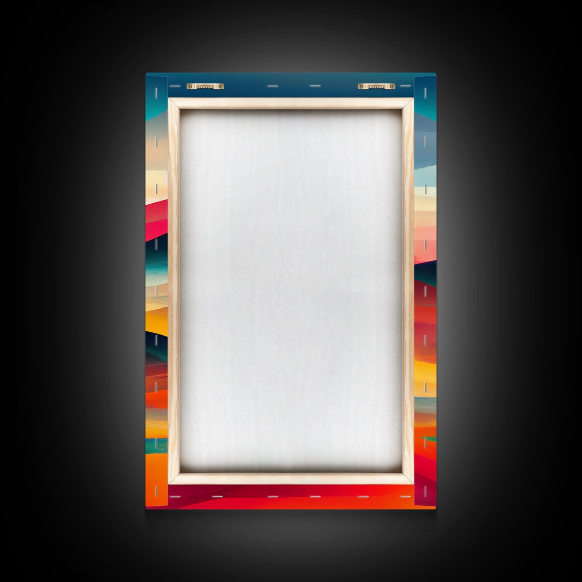 Midcentury Clouds and Sunrise Retro Style Art Print - Image 2