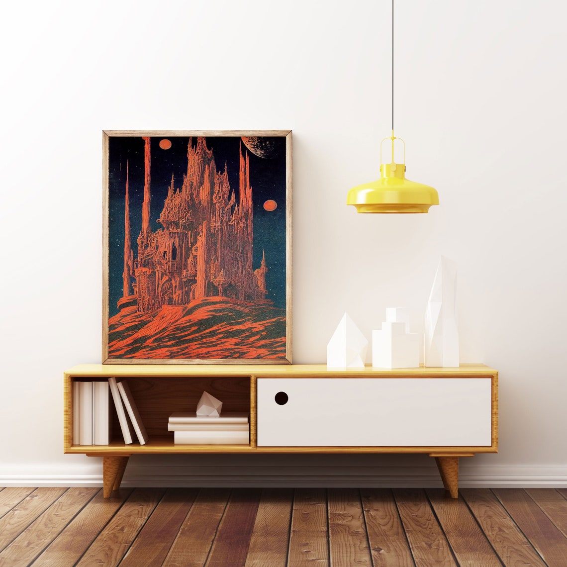 Gothic Eerie Castle Poster Print - Image 3