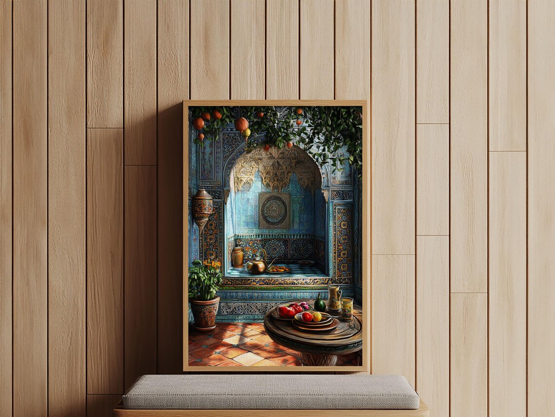 Moroccan Kitchen Still Life Art Print, Dining Room - Image 3
