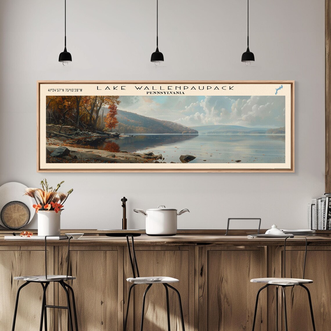 Lake Wallenpaupack Pennsylvania Travel Poster - Image 2
