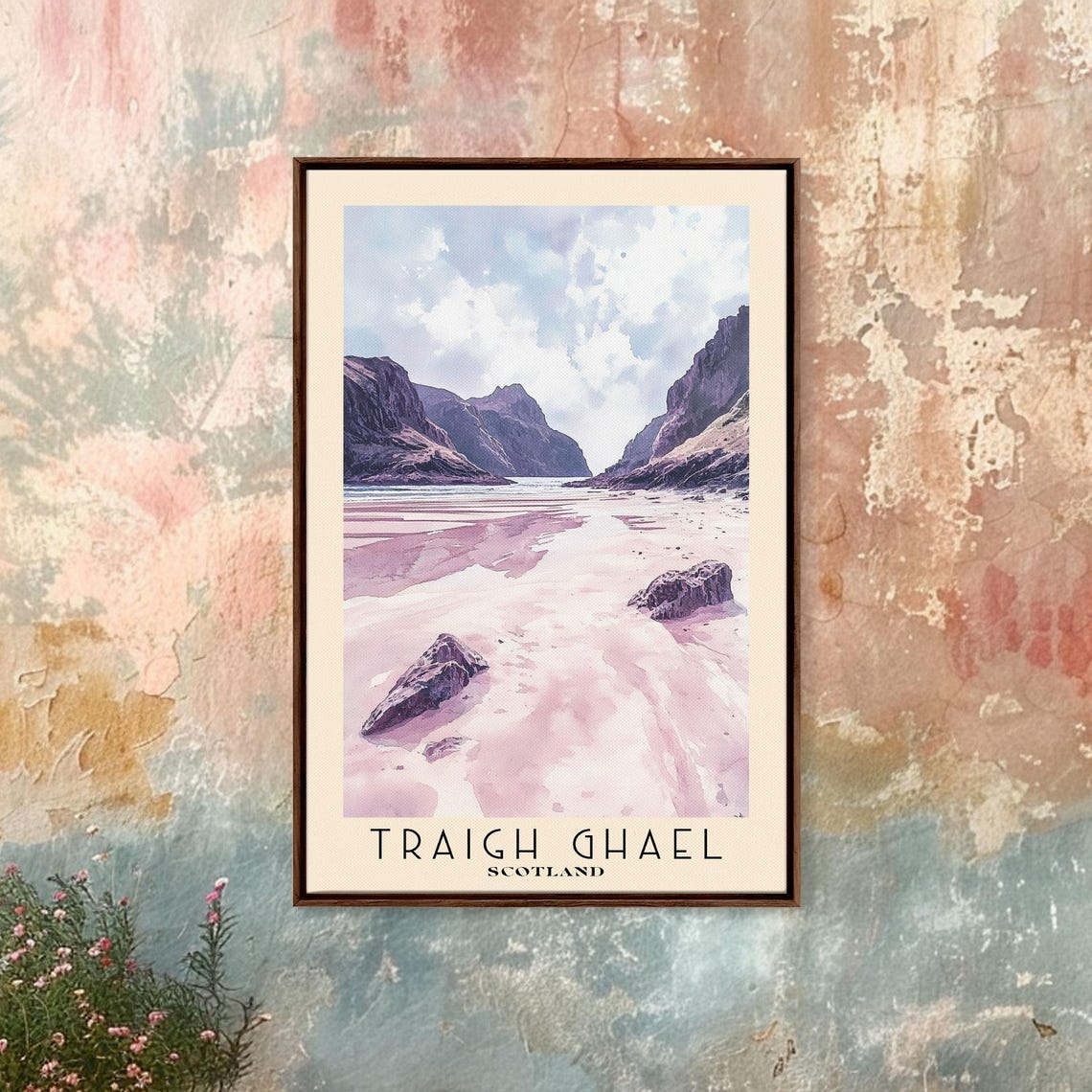 Traigh Ghael Scotland White Sand Beach Dramatic Mountains Poster - Image 4