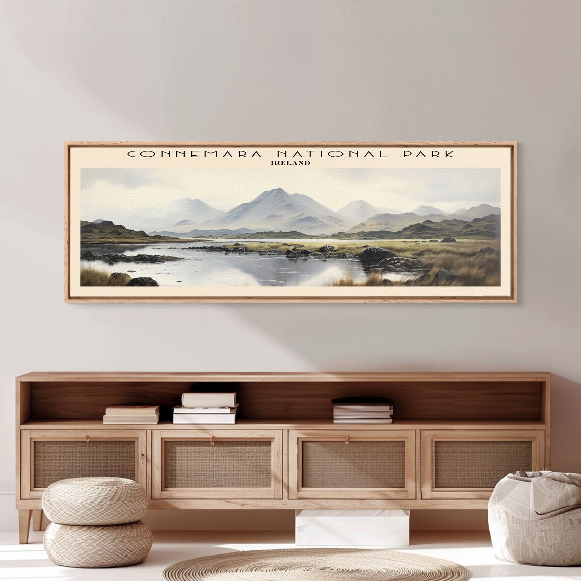 Connemara National Park Ireland Misty Mountains Lake View Travel Poster - Image 6