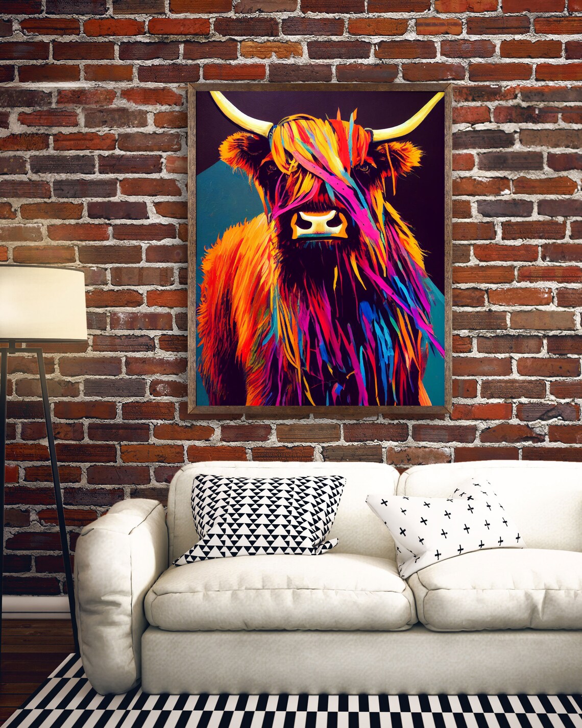 Highland Cow Scotland, Farmhouse Fine Art Print - Image 3