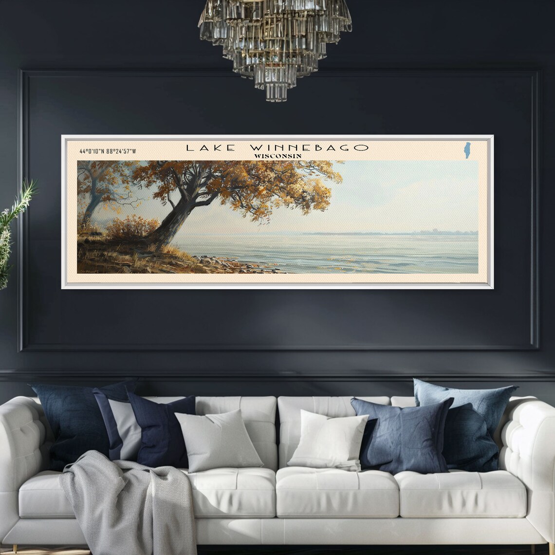 Lake Winnebago Travel Poster, Landscape Art Print - Image 5