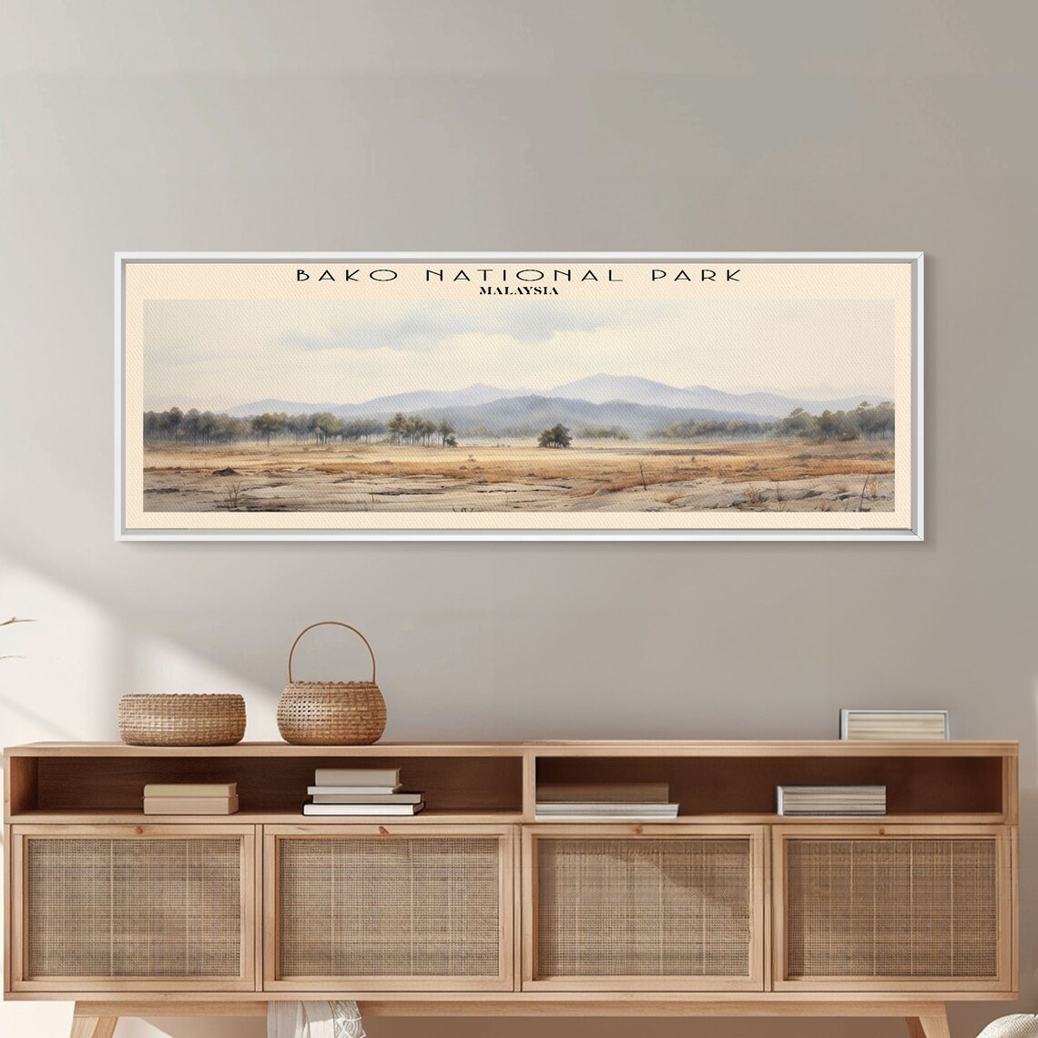 Bako National Park Travel Poster Print Framed Wall Art Metal Wall Art Malaysia Art Gift For Him Travel Wall Art Travel Lover Gift - Image 3