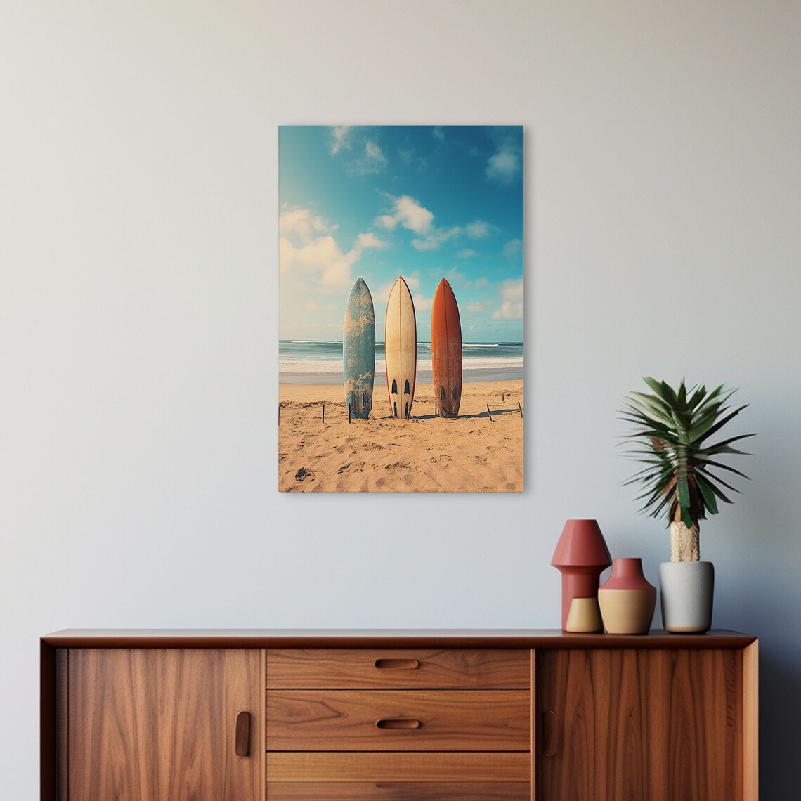 Surfboard Wall Art Print, Beach House Surf Decor - Image 5