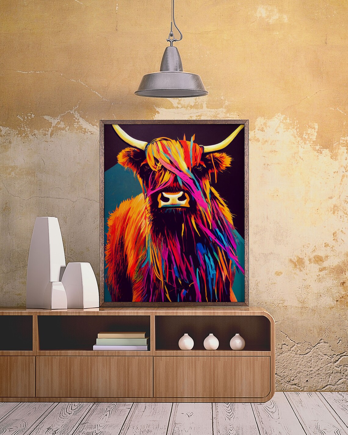 Highland Cow Scotland, Farmhouse Fine Art Print - Image 4