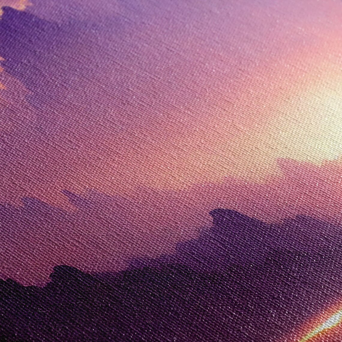 Beautiful Mountain Scene at Sunset, Wall Art Print - Image 2