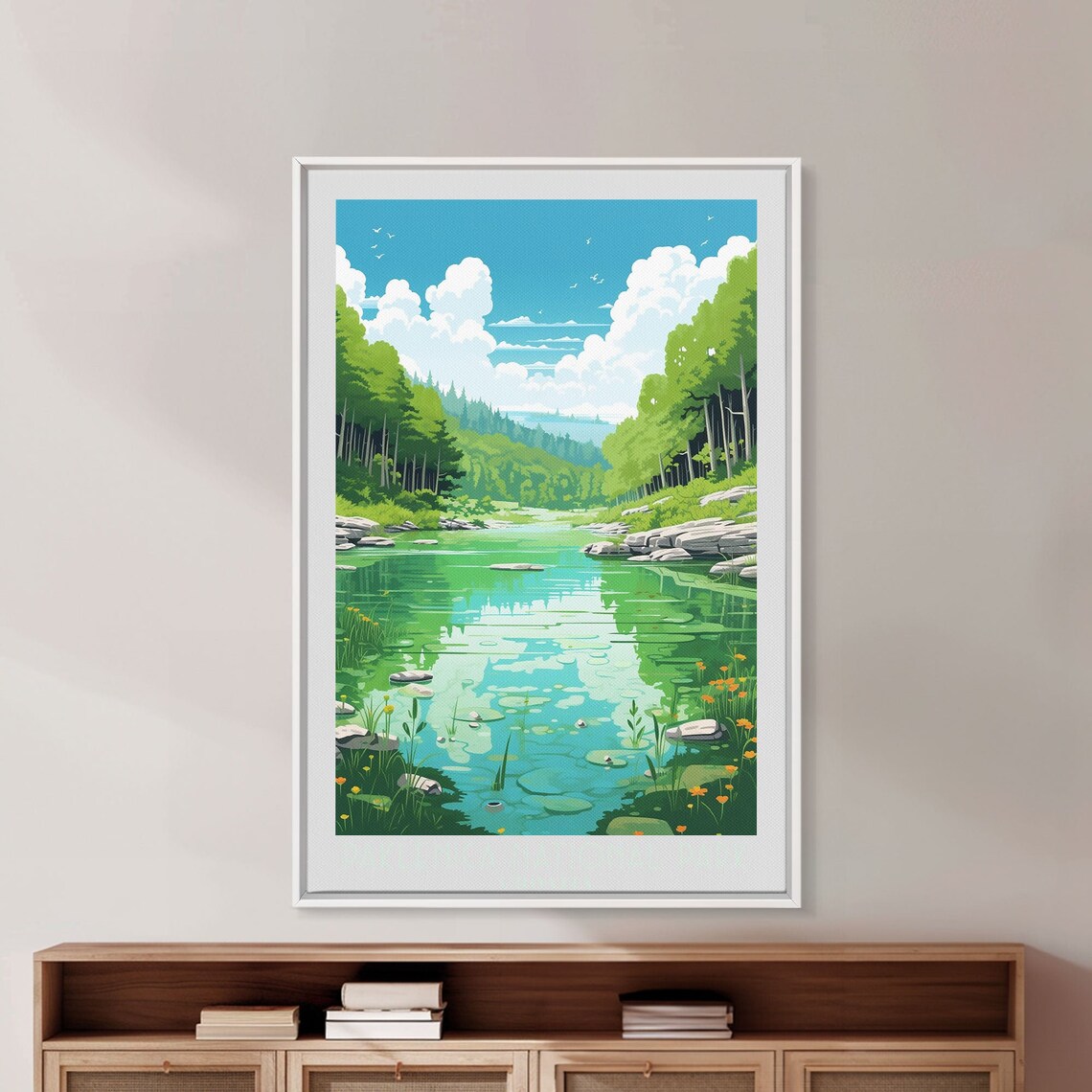 Paklenica National Park Croatia Forest Lake Lily Pads Reflection Travel Poster - Image 6