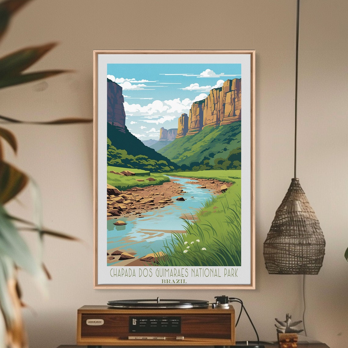 Chapada dos Guimaraes National Park Brazil Canyon River View Poster