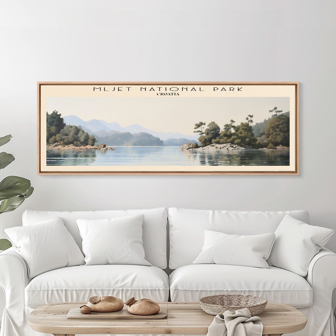 Mljet National Park Croatia Calm Lake Forested Shores Vintage Travel Poster - Image 5