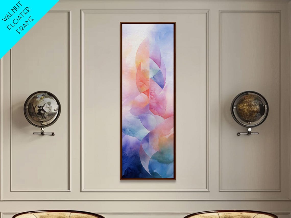 Pastel Abstract Print Featuring Light Pink Abstract Art Geometric Wall Art And Sage Green Accent Ideal Above Sofa - Image 2
