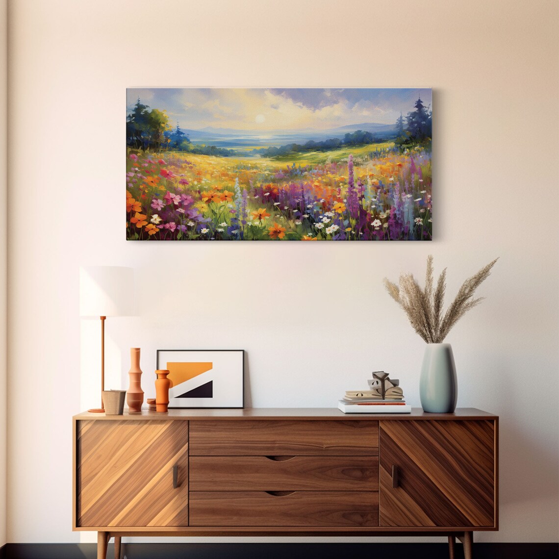 The Meadow Landscape Art Print, Guest Room Decor