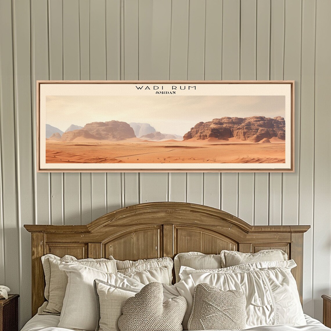 Wadi Rum Framed Print Travel Poster Panoramic Wall Art Home Decor Gift For Travel Lover Wall Hanging - Image 4