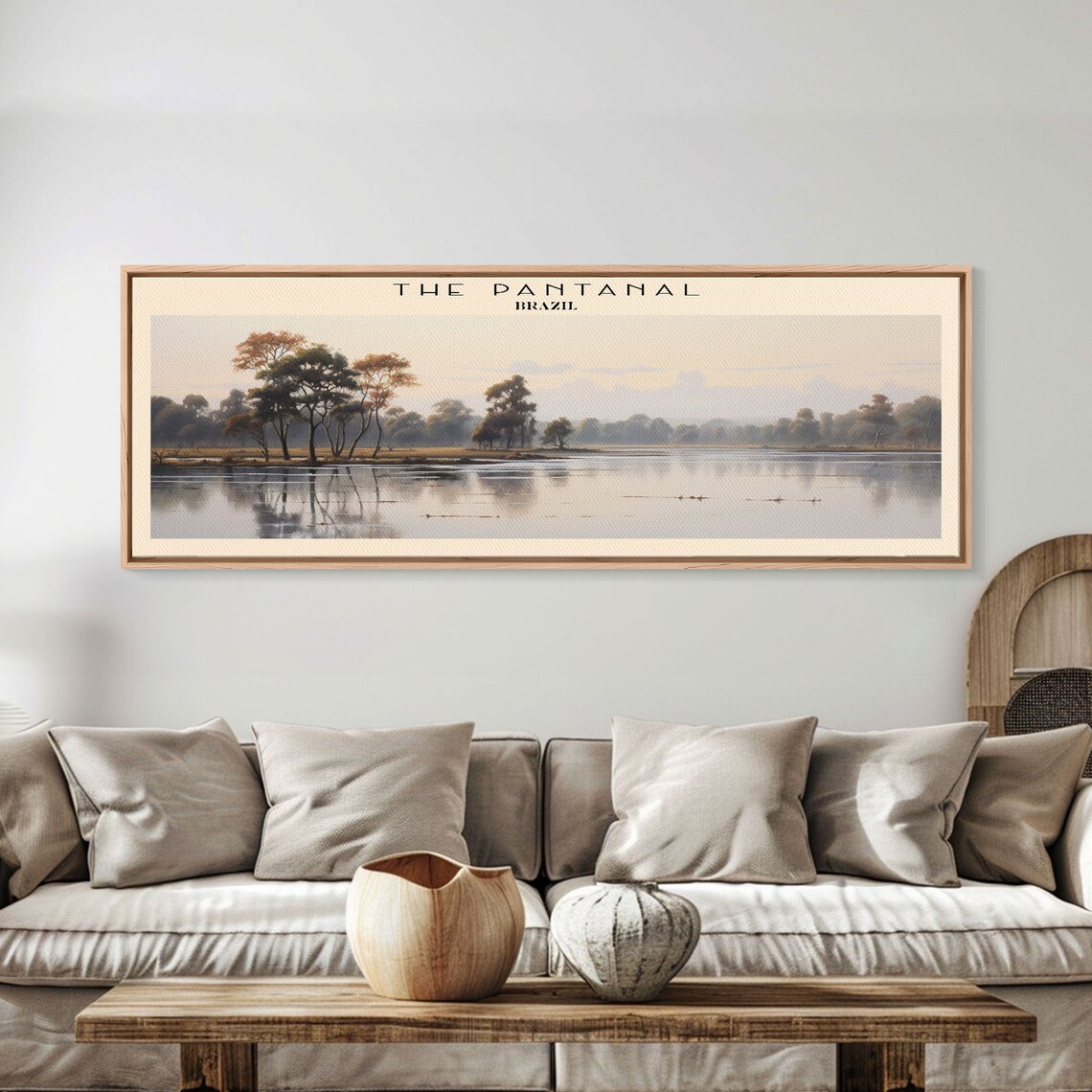 The Pantanal Brazil Flooded Wetland Mirror Water Trees Travel Poster - Image 4