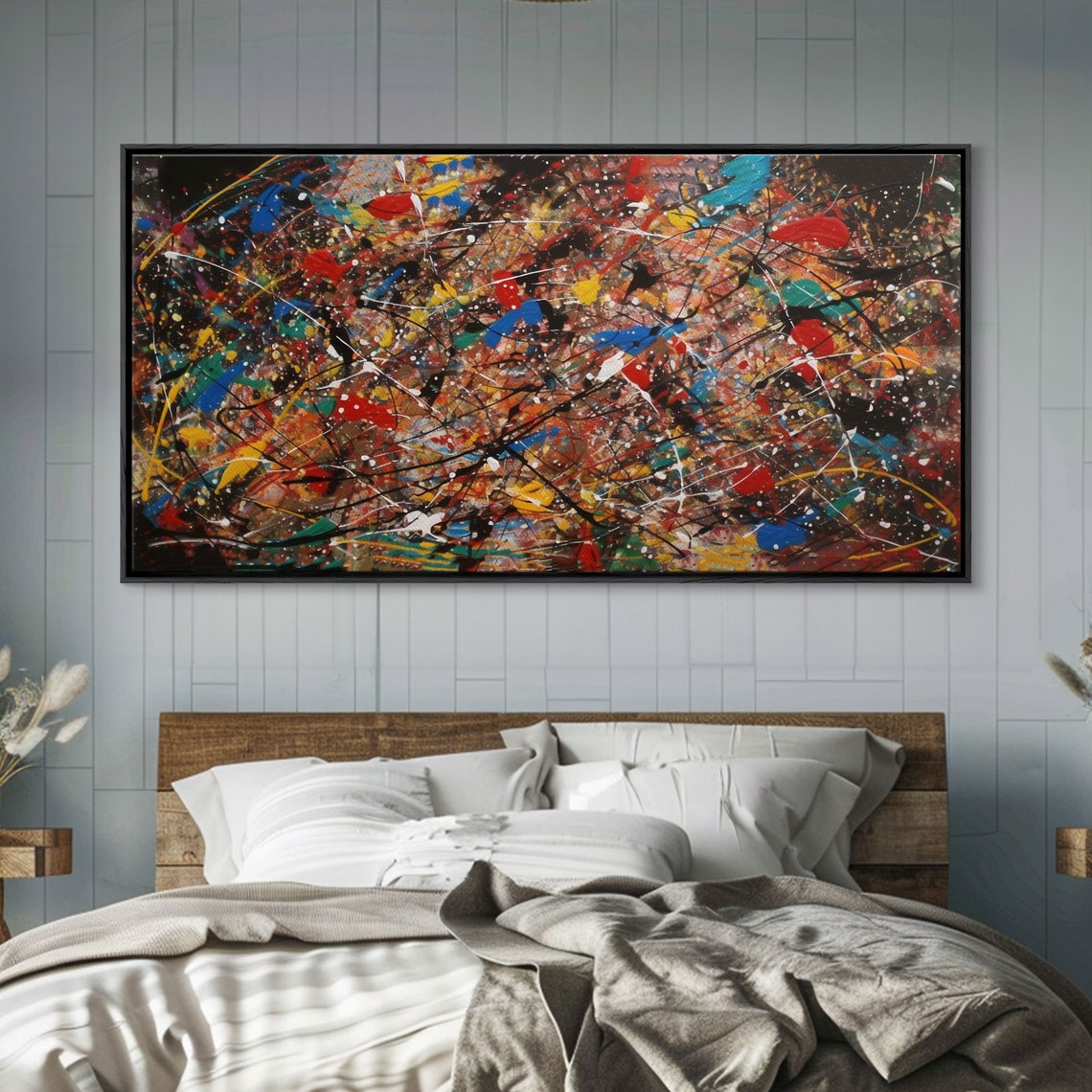 Beautiful Jackson Pollock Inspired Prrint Abstract Wall Art Painting Original Modern Home Dcor Large Wall Art Splatter - Image 6