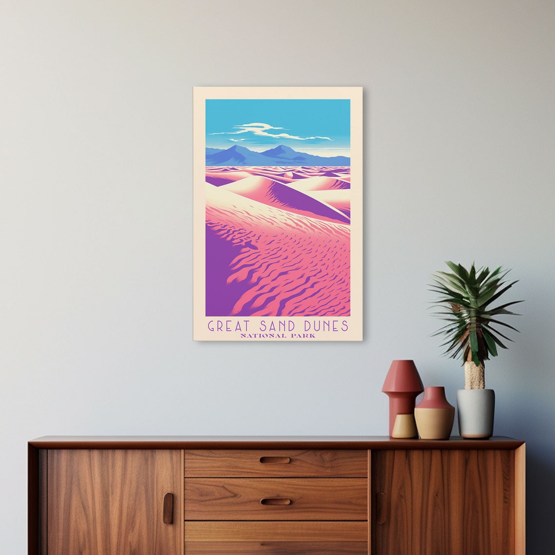 Great Sand Dunes National Park Pink Dune Fields Colorado Travel Poster - Image 5
