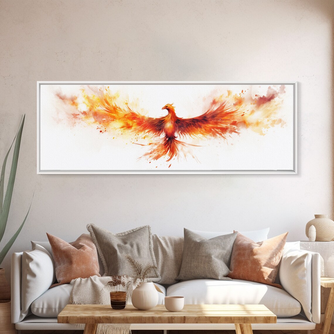 Phoenix Panoramic Print, Mystical Rebirth Art - Image 5