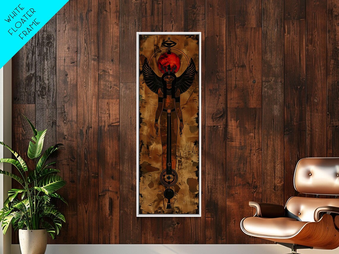 Goddess Isis Egyptian Art, Mid-Century Modern Art Print - Image 3