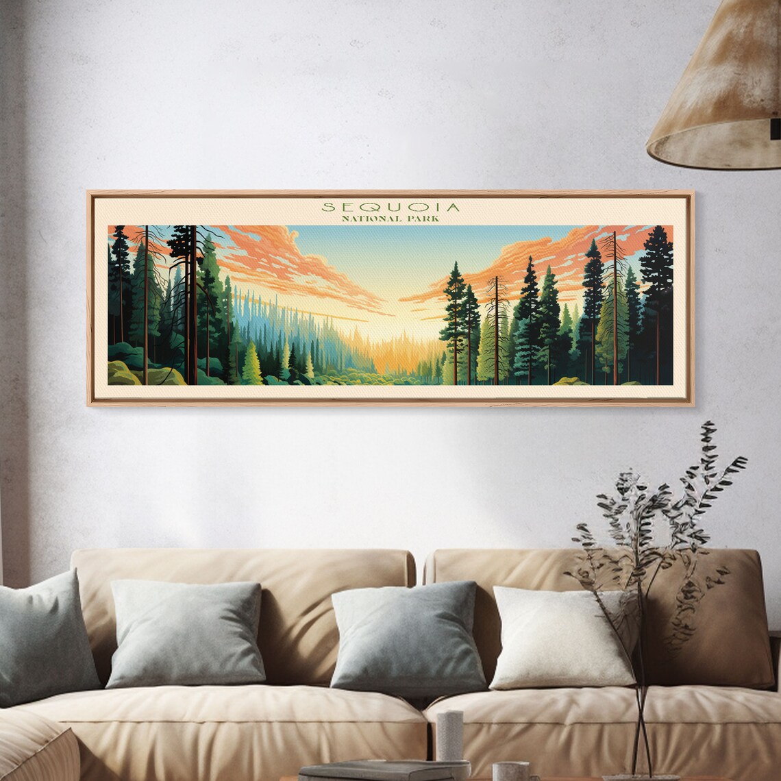 Sequoia National Park, Minimalist Mid-Century Travel Poster - Image 4