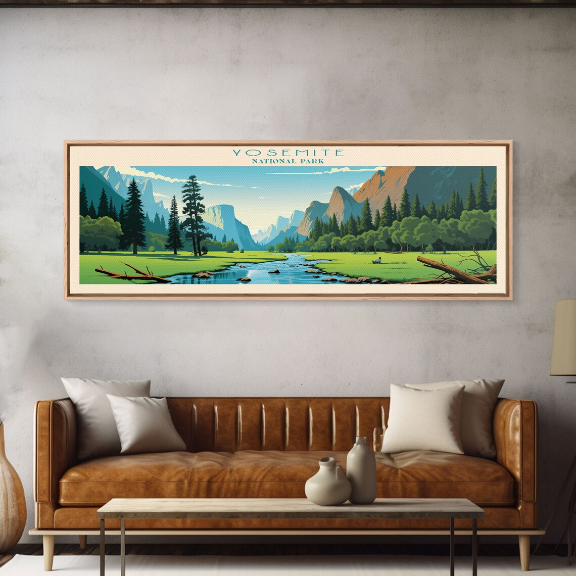 Yosemite National Park California Valley River Cliffs Travel Poster - Image 6