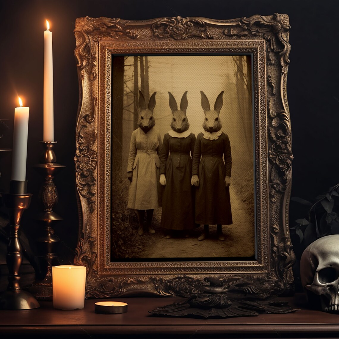 Cult Of The Bunny Vintage Photography Art Print - Image 5