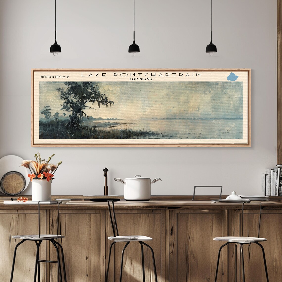 Lake Pontchartrain Louisiana Travel Poster, Landscape - Image 2