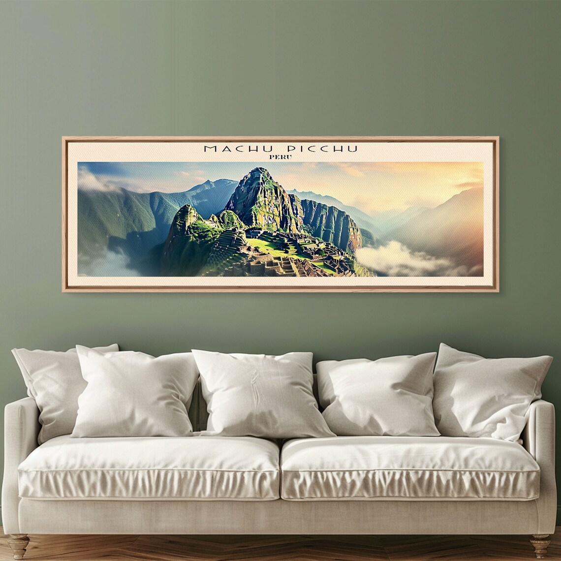 Machu Picchu Retro Travel Poster, Vintage Peru Print